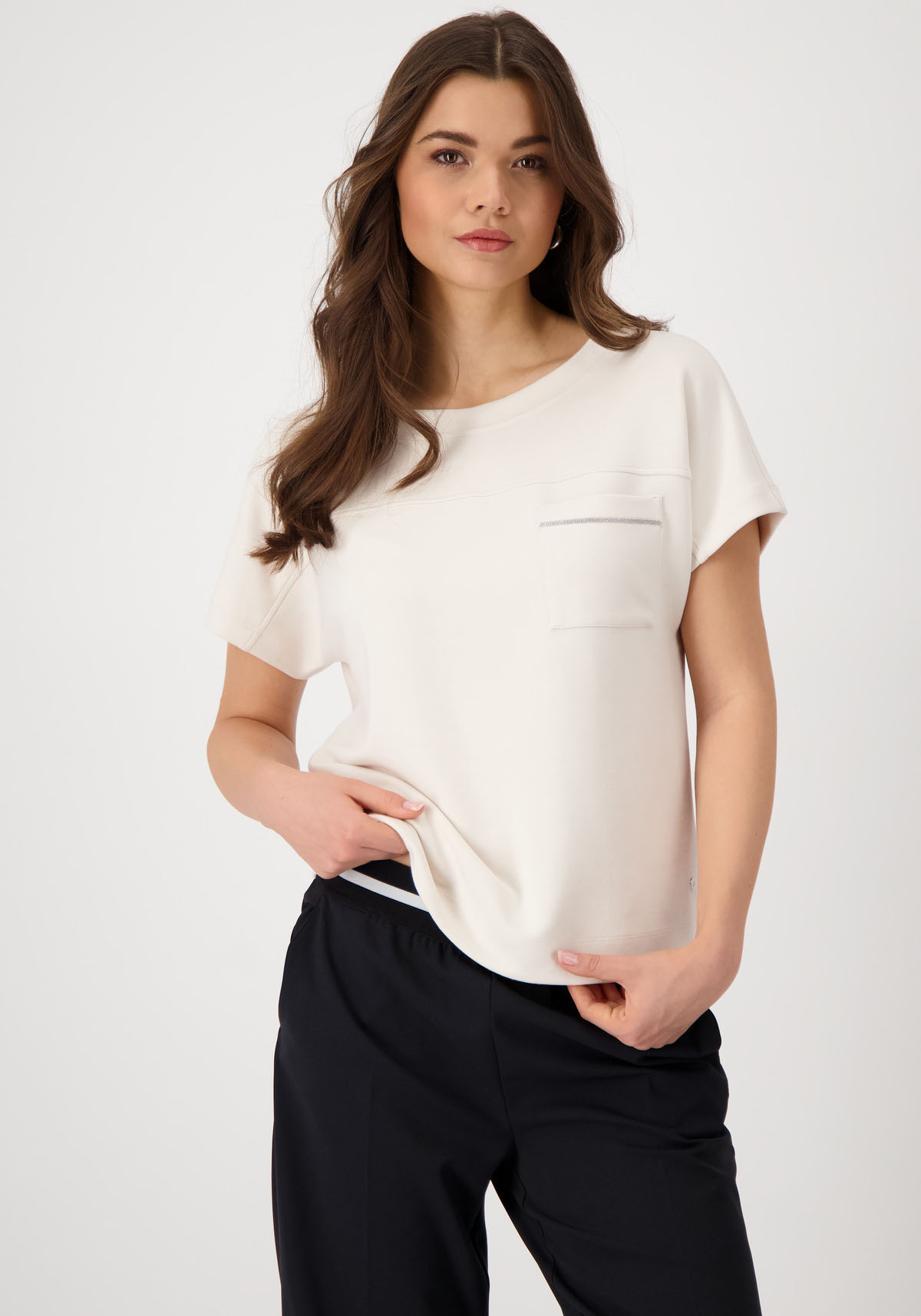 Monari Sweatshirt »Sweatshirt Basic Kette«, Mit Rundhalsausschnitt Monari Sweatshirt »Sweatshirt Basic Kette«, Mit Rundhalsausschnitt von monari