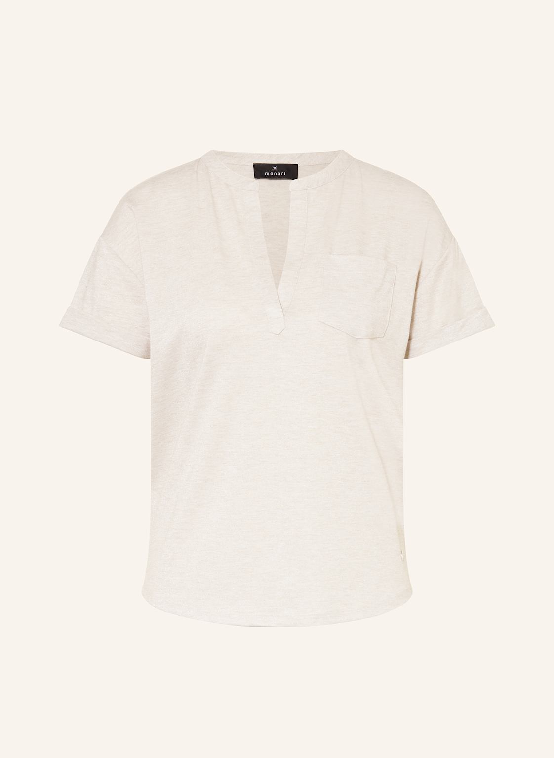 Monari T-Shirt Mit Glitzergarn beige Monari T-Shirt Mit Glitzergarn beige von monari