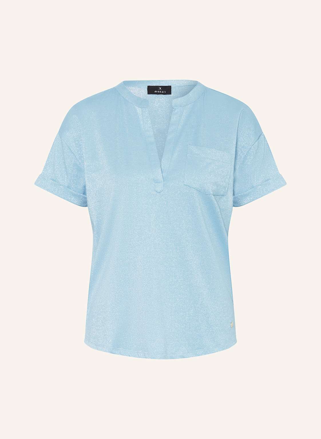 Monari T-Shirt Mit Glitzergarn blau Monari T-Shirt Mit Glitzergarn blau von monari