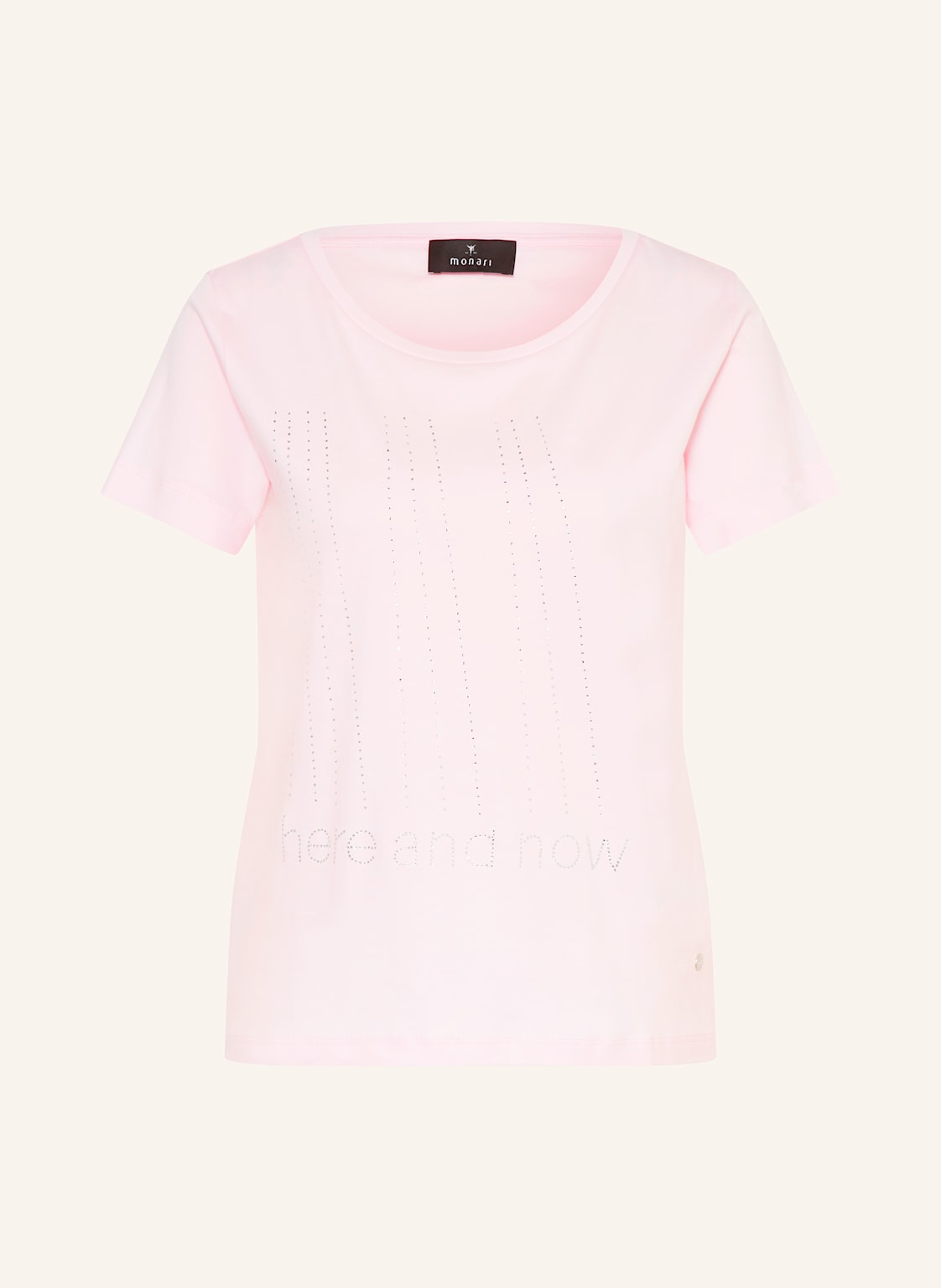 Monari T-Shirt Mit Schmucksteinen rosa von monari