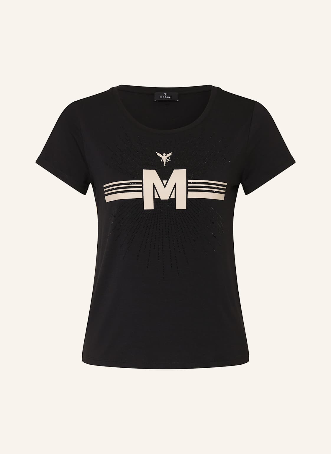 Monari T-Shirt Mit Schmucksteinen schwarz Monari T-Shirt Mit Schmucksteinen schwarz von monari