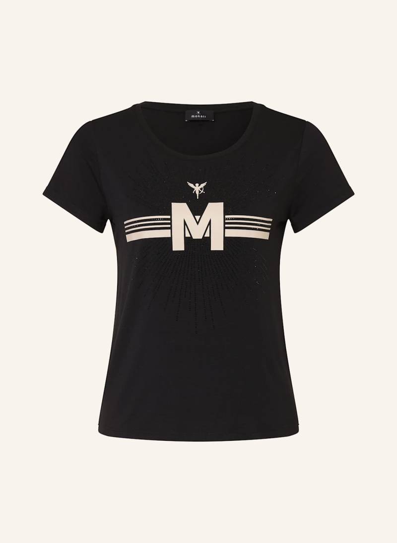 Monari T-Shirt Mit Schmucksteinen schwarz von monari