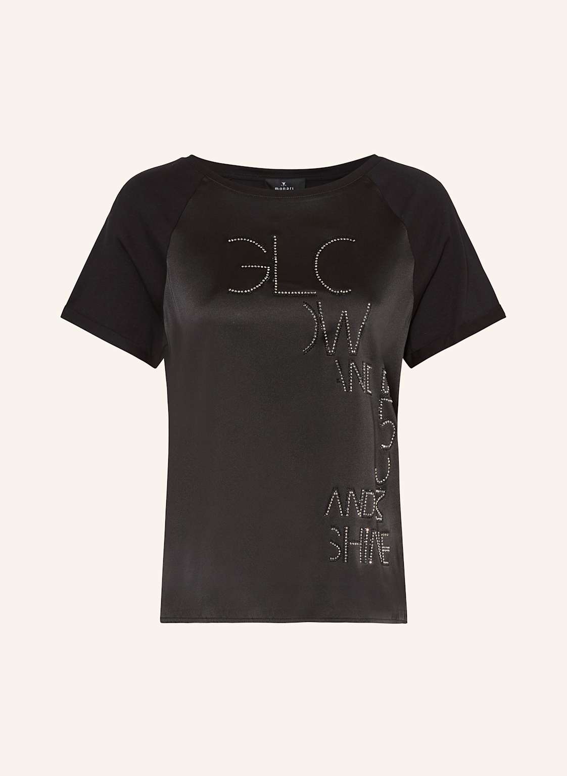 Monari T-Shirt Mit Schmucksteinen schwarz Monari T-Shirt Mit Schmucksteinen schwarz von monari