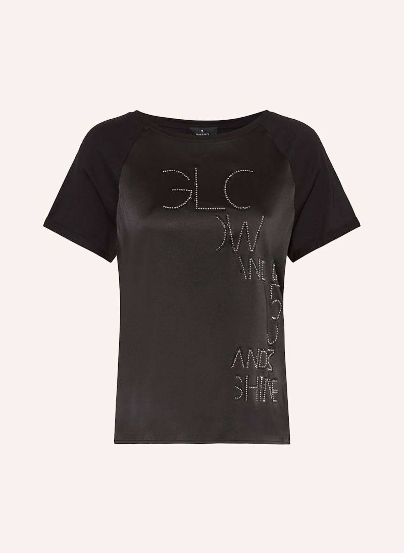 Monari T-Shirt Mit Schmucksteinen schwarz von monari