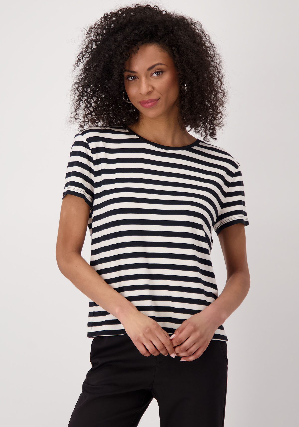 Monari T-Shirt »Shirt Ringel«, Mit Rundhalsausschnitt Monari T-Shirt »Shirt Ringel«, Mit Rundhalsausschnitt von monari