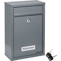 Briefkasten Silber 32x22x9cm von monzana®