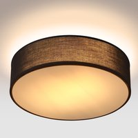 Deckenlampe Schwarz Stoff Ø38cm von monzana®