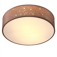 Deckenlampe Taupe Stoff Ø30cm Sternenhimmel von monzana®