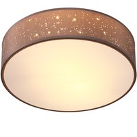 Deckenlampe Taupe Stoff Ø38cm Sternenhimmel von monzana®