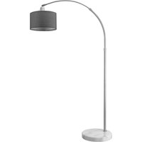 Design Bogenlampe Grau 150-175cm verstellbar von monzana®