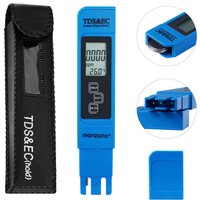 Digitaler Wassertester LCD Anzeige 3in1 TDS-, EC- und Temperaturmessgerät von monzana®