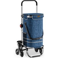 Einkaufstrolley Treppensteiger Blau von monzana®