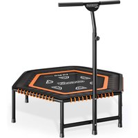 Fitness Trampolin MZFT120 Schwarz Ø120x35cm von monzana®