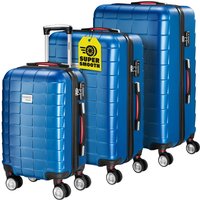 Hartschalenkoffer-Set Exopack 3-tlg Blau ABS von monzana®