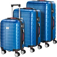 Hartschalenkoffer-Set Exopack 3-tlg Blau ABS von monzana®