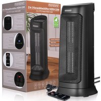 Heizlüfter MZKH2200 Schwarz Keramik 2000W von monzana®