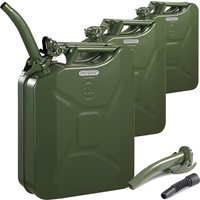 Metallkanister 20L 3er-Set inkl Ausgießer von monzana®