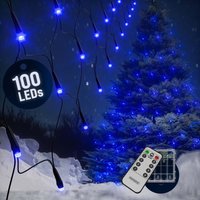 Netzlichterkette Blau 100 LEDs 120x120cm von monzana®