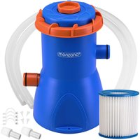 Pool Filterpumpe MZP30 Blau/Orange 2280L/h inkl 11 Filter von monzana®