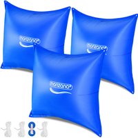 Poolkissen 3er-Set Blau 120x120cm -20°C von monzana®