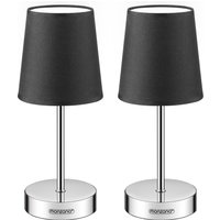 Tischlampe Lumière 2er-Set Anthrazit 32x13x13cm von monzana®