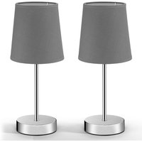 Tischlampe Lumière 2er-Set Grau von monzana®