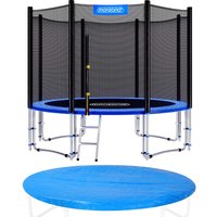 Trampolin Ø366cm inkl Sicherheitsnetz TÜV SÜD GS Abdeckung von monzana®