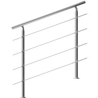 Treppengeländer Edelstahl 120cm 4 Streben von monzana®