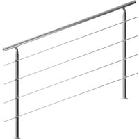 Treppengeländer Edelstahl 160cm 4 Streben von monzana®