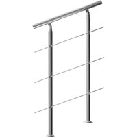 Treppengeländer Edelstahl 80cm 3 Streben von monzana®