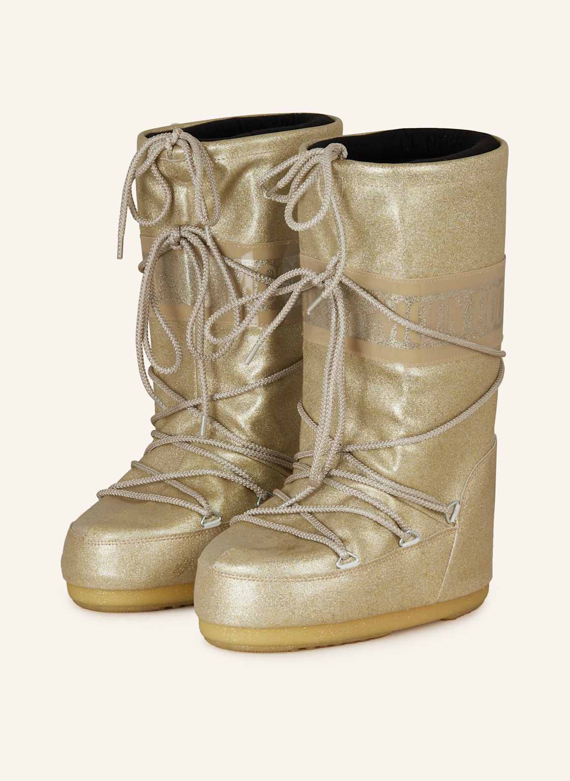 Moon Boot Moon Boots Icon Glitter gold von moon boot