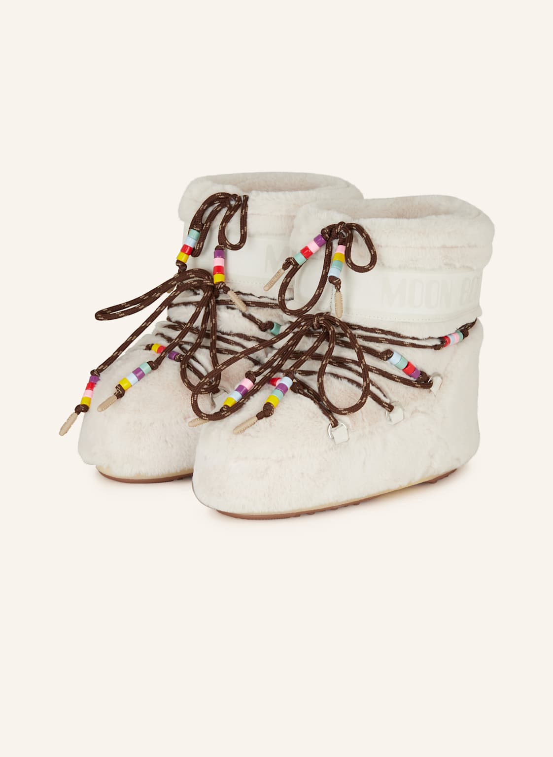 Moon Boot Moon Boot Icon Low Faux Fur Beads weiss Moon Boot Moon Boot Icon Low Faux Fur Beads weiss von moon boot