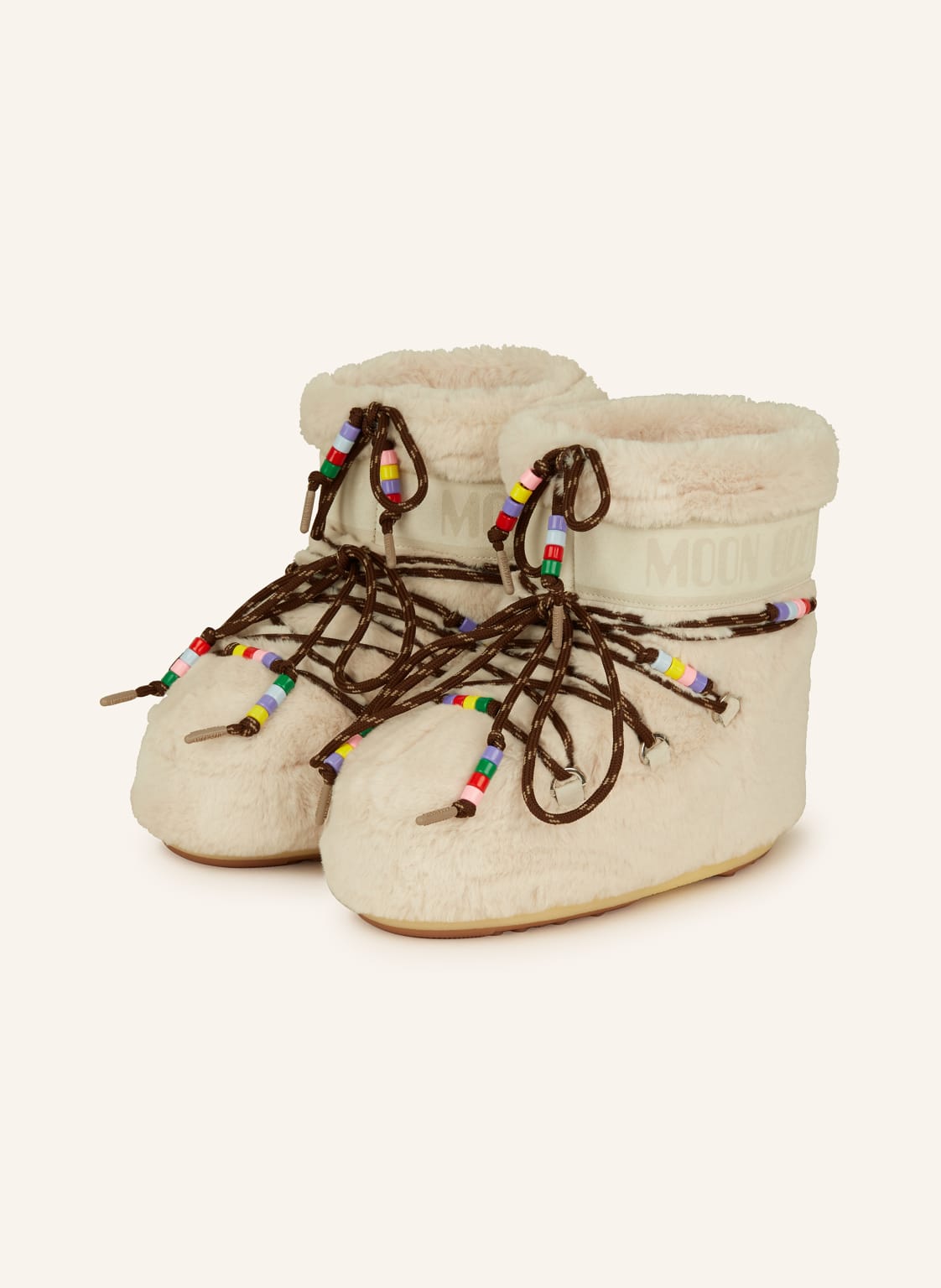 Moon Boot Moon Boots Icon Low Faux Fur Beads beige Moon Boot Moon Boots Icon Low Faux Fur Beads beige von moon boot