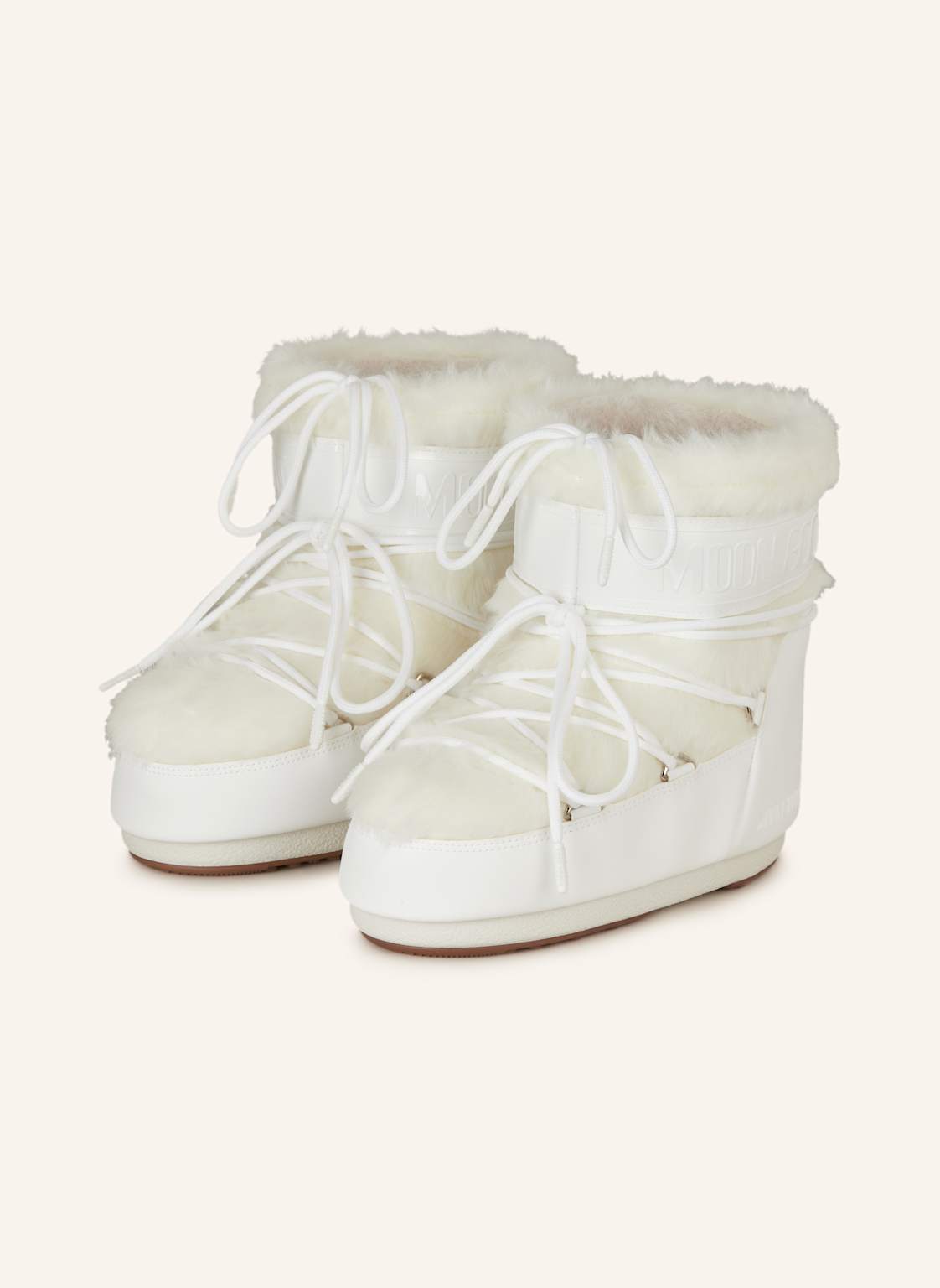 Moon Boot Moon Boots Icon Low Faux Fur weiss von moon boot