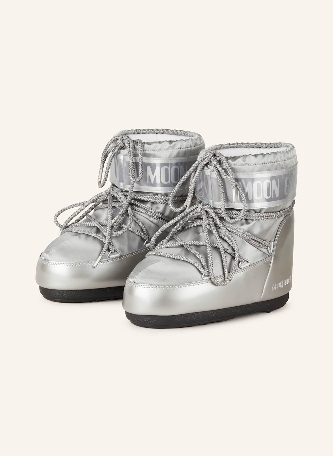 Moon Boot Moon Boots Icon Low Glance silber von moon boot