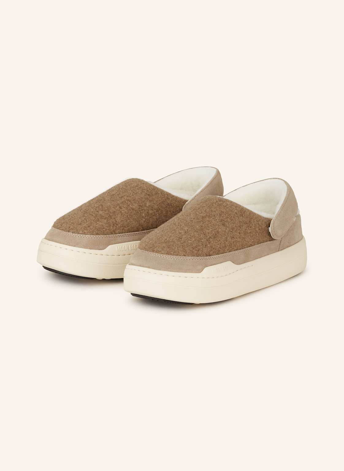 Moon Boot Pantoletten Park Clog Felt beige Moon Boot Pantoletten Park Clog Felt beige von moon boot