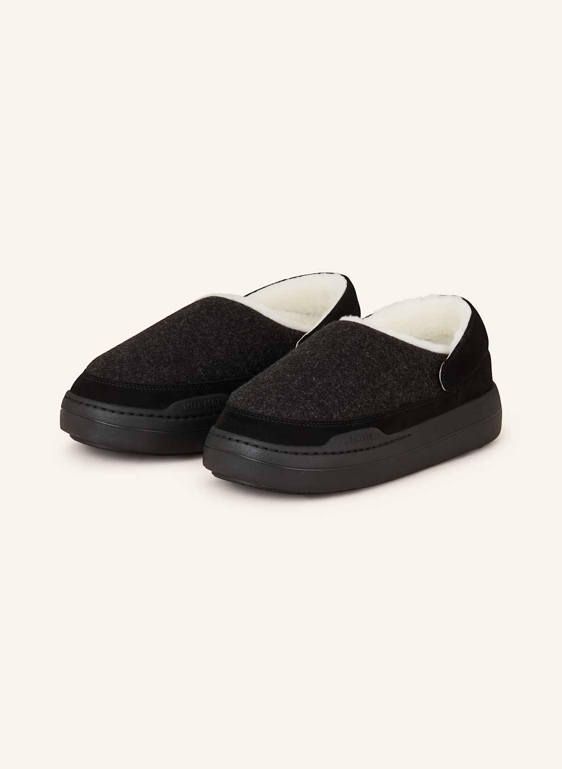 Moon Boot Pantoletten Park Clog Felt schwarz Moon Boot Pantoletten Park Clog Felt schwarz von moon boot