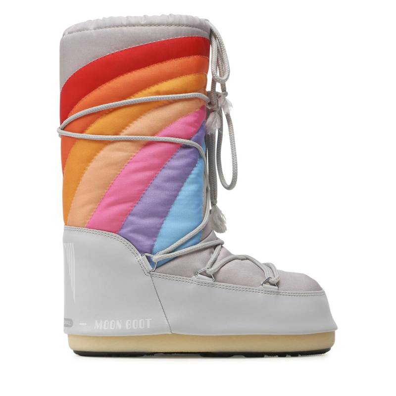 Schneeschuhe Moon Boot Icon Rainbow 14027700002 Grau von moon boot