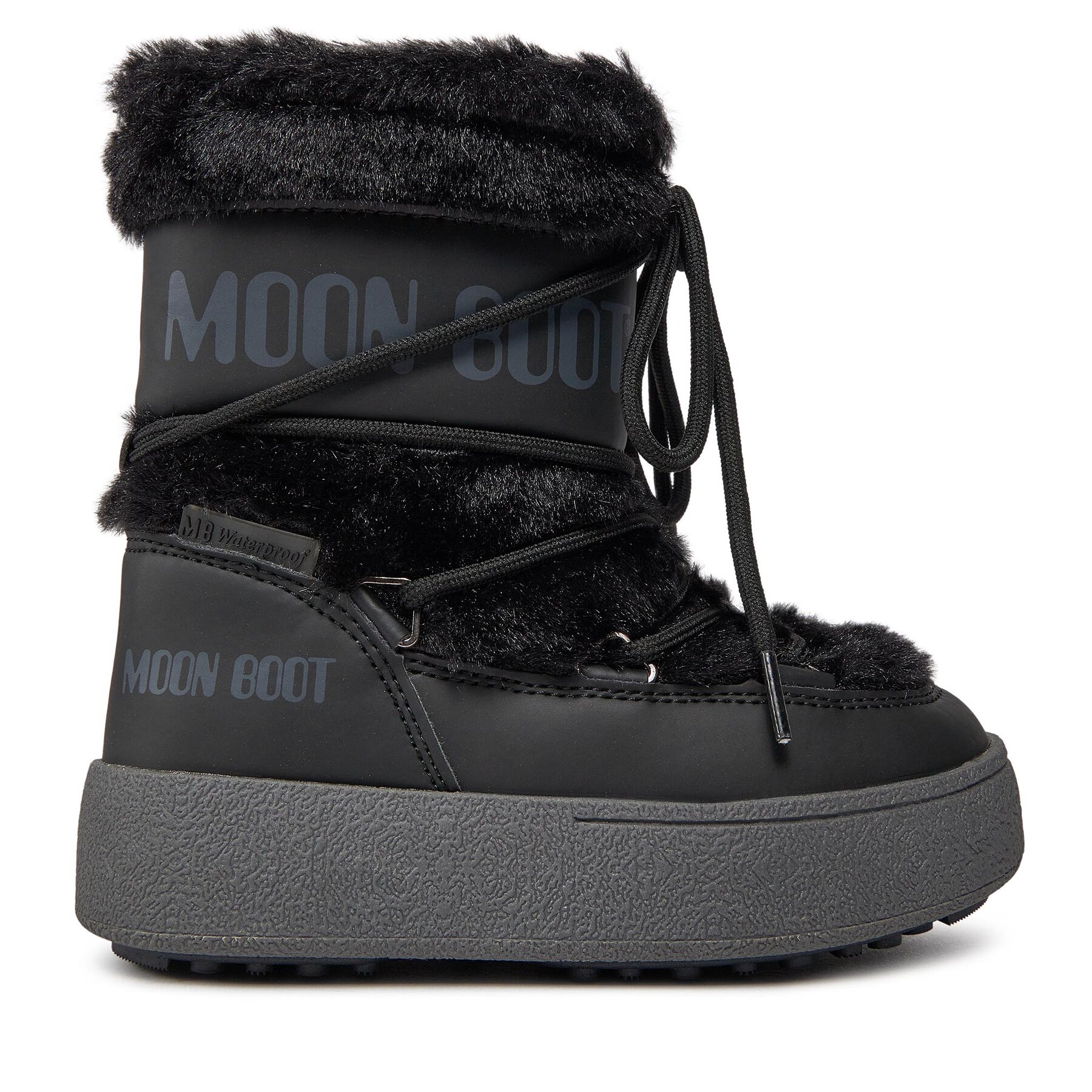 Schneeschuhe Moon Boot Jtrack Faux Fur Wp 34300900001 Schwarz von moon boot