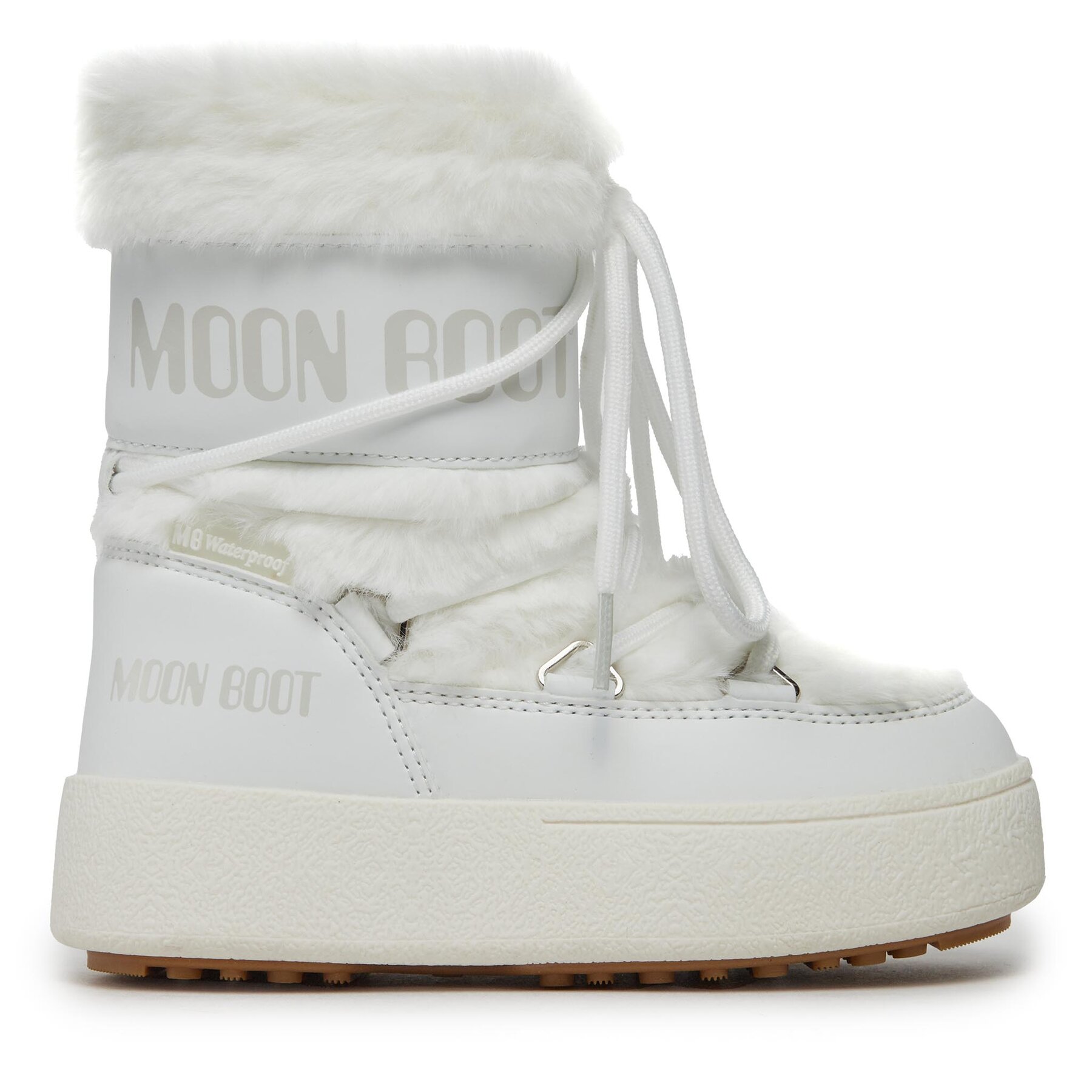 Schneeschuhe Moon Boot Jtrack Faux Fur Wp 34300900002 Weiß von moon boot