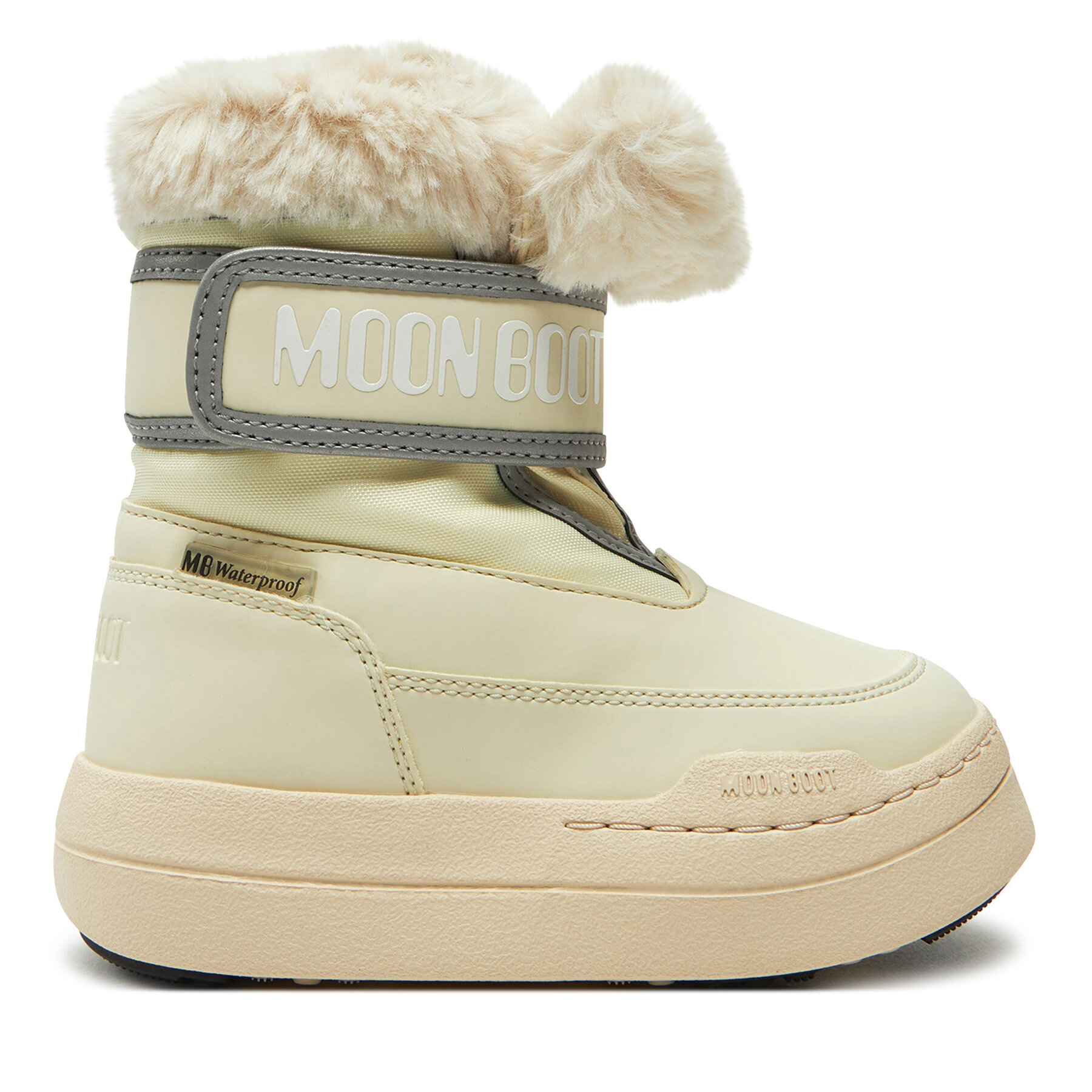 Schneeschuhe Moon Boot Junior Park Strap 80D3440030 Beige von moon boot