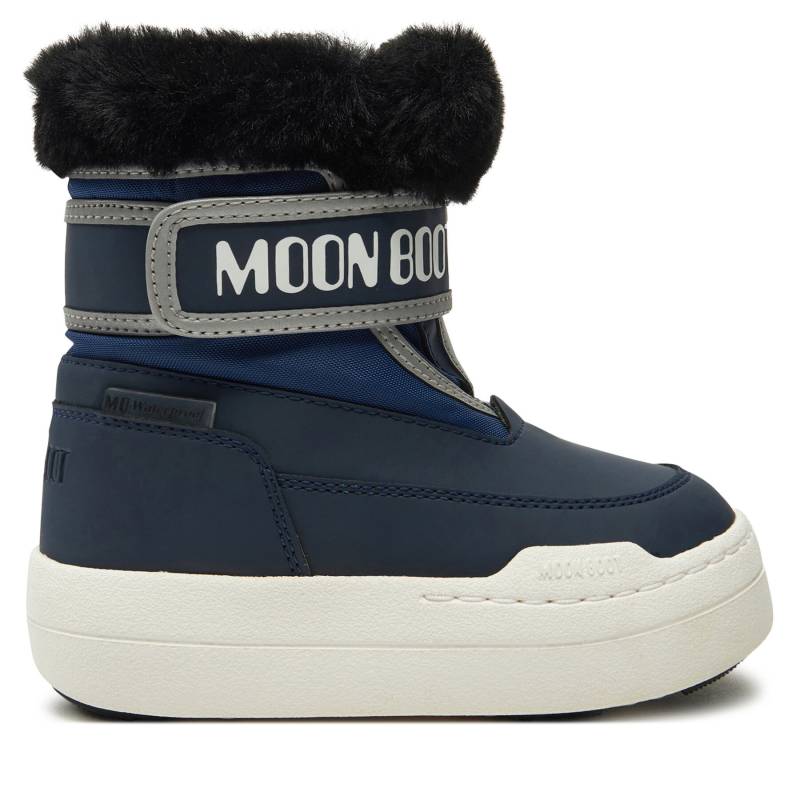 Schneeschuhe Moon Boot Junior Park Strap 80D3440030 Dunkelblau von moon boot