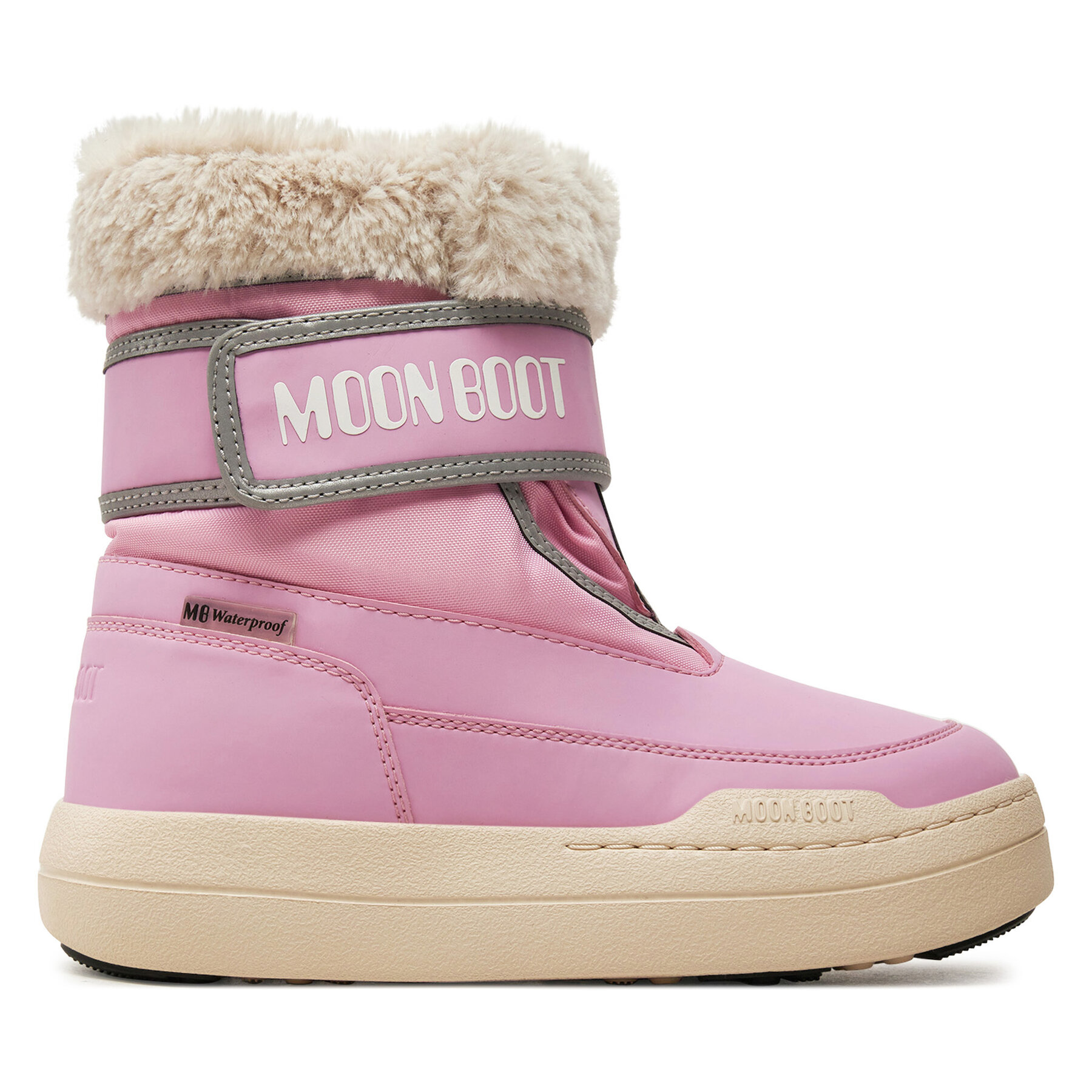 Schneeschuhe Moon Boot Junior Park Strap 80D3440030 Rosa von moon boot