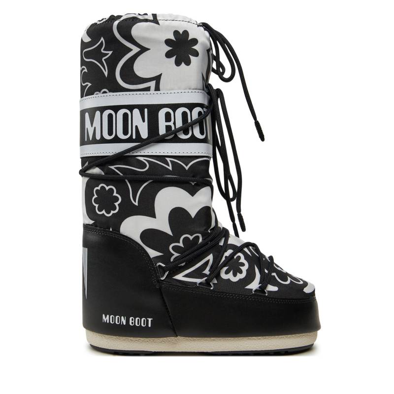 Schneeschuhe Moon Boot Mb Icon Flower 80D1402940 Schwarz von moon boot