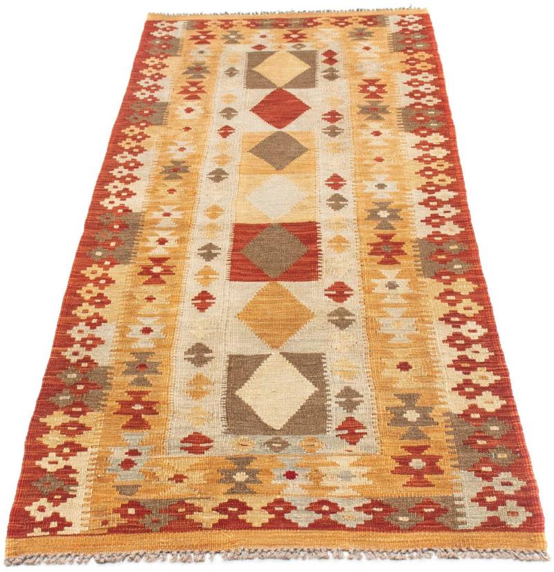 morgenland Läufer »Kelim Medaillon Beige 196 x 72 cm«, rechteckig, 4 mm Höhe, OrientOptik von morgenland