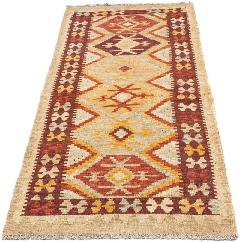 morgenland Läufer »Kelim Medaillon Beige 198 x 75 cm«, rechteckig, 4 mm Höhe, OrientOptik von morgenland