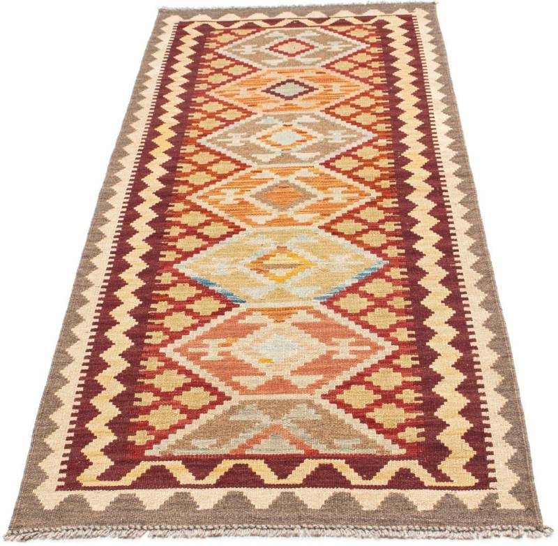 morgenland Läufer »Kelim Medaillon Beige 202 x 73 cm«, rechteckig, 4 mm Höhe, OrientOptik von morgenland