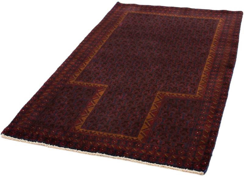 morgenland Orientteppich »Belutsch - 141 x 85 cm - dunkelbraun«, rechteckig, 8 mm Höhe, Wohnzimmer, Handgeknüpft, Einzelstück mit Zertifikat von morgenland