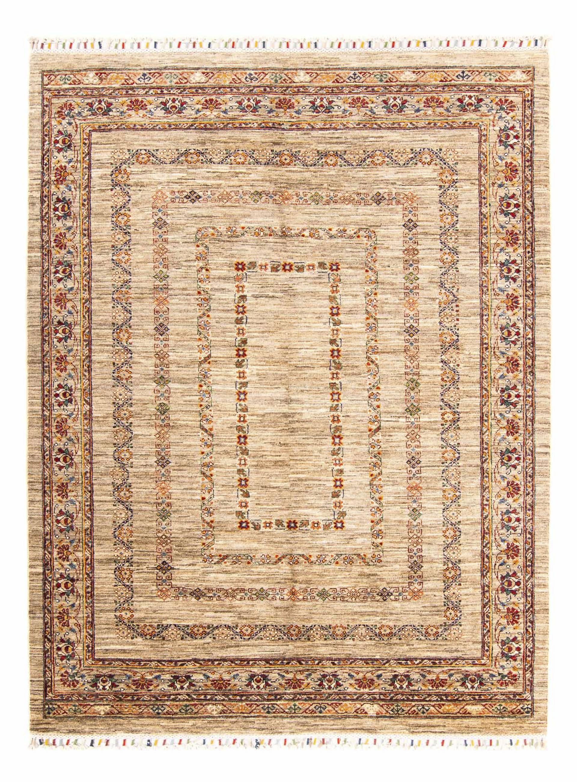 morgenland Orientteppich »Bidjar Indus 242 x 173 cm beige«, rechteckig, Wohnzimmer, Handgeknüpft, Einzelstück mit Zertifikat von morgenland