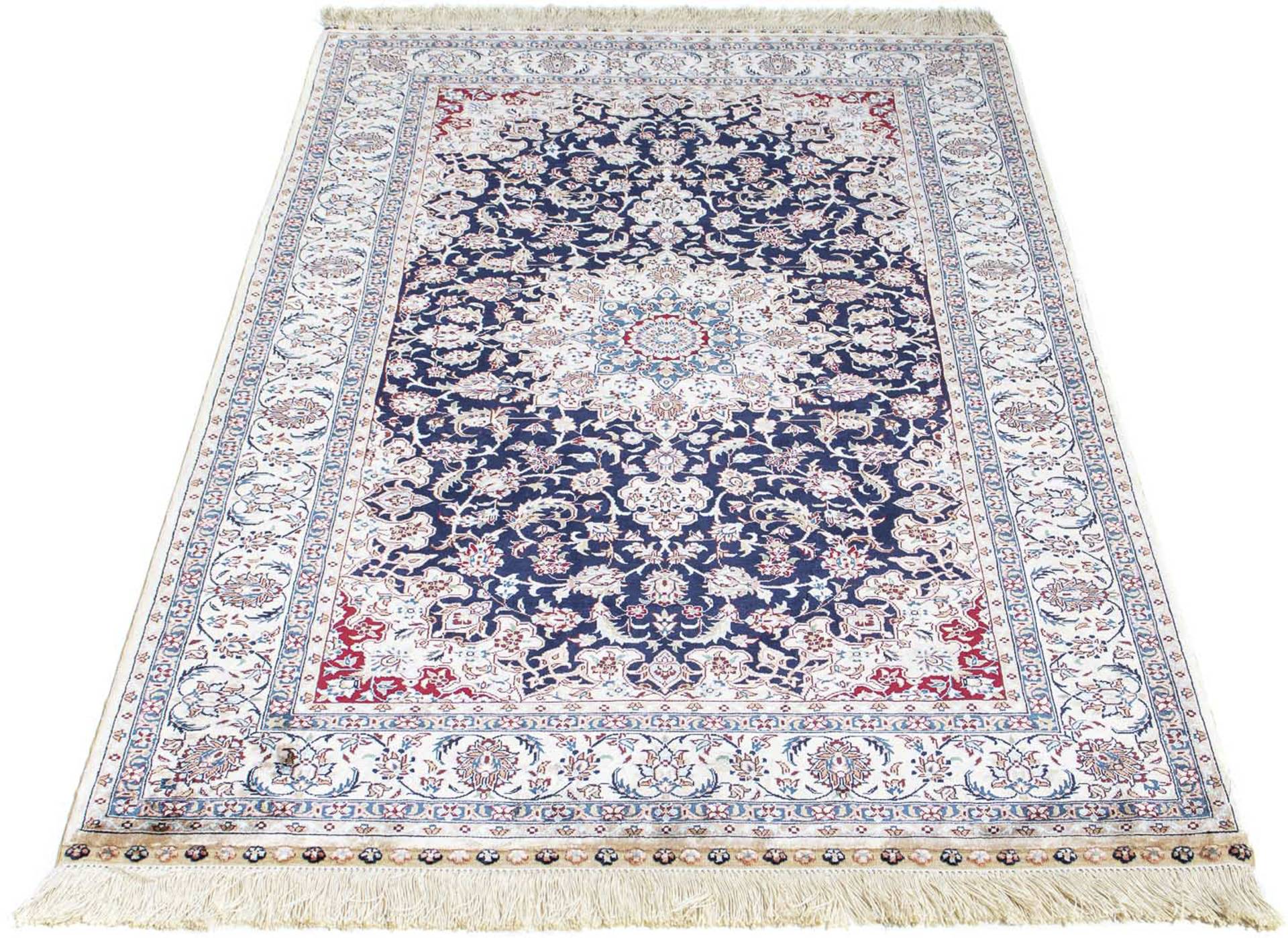 morgenland Orientteppich »Hereke - 152 x 91 cm - dunkelrot«, rechteckig, 3 mm Höhe, Wohnzimmer, Handgeknüpft, Einzelstück mit Zertifikat von morgenland